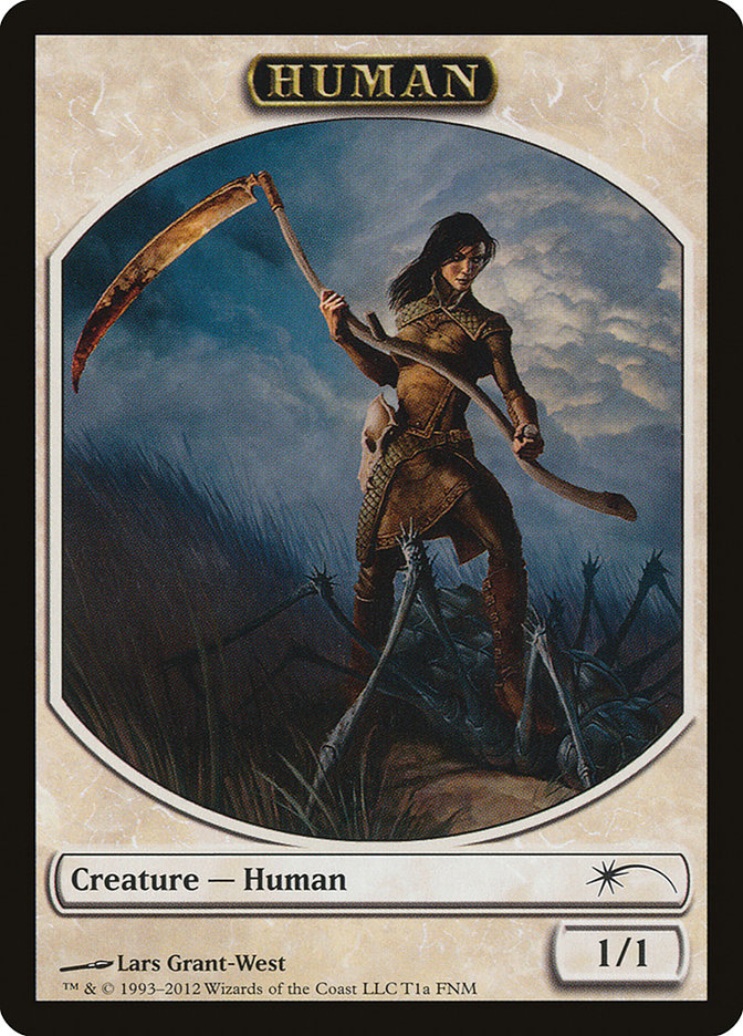 Human // Wolf Double-Sided Token [Friday Night Magic 2012] | Gamers Paradise