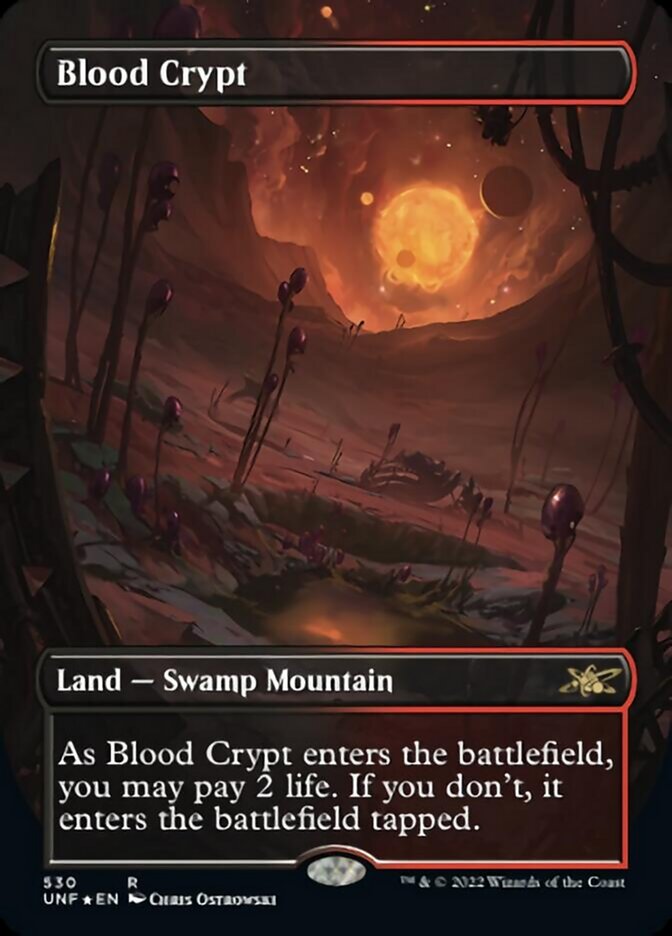 Blood Crypt (Borderless) (Galaxy Foil) [Unfinity] | Gamers Paradise