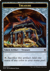 Saproling // Treasure (010) Double-Sided Token [Explorers of Ixalan Tokens] | Gamers Paradise
