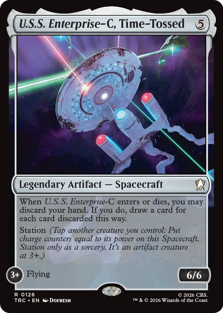 U.S.S. Enterprise-C, Time-Tossed (Surge Foil) [Star Trek Commander] | Gamers Paradise