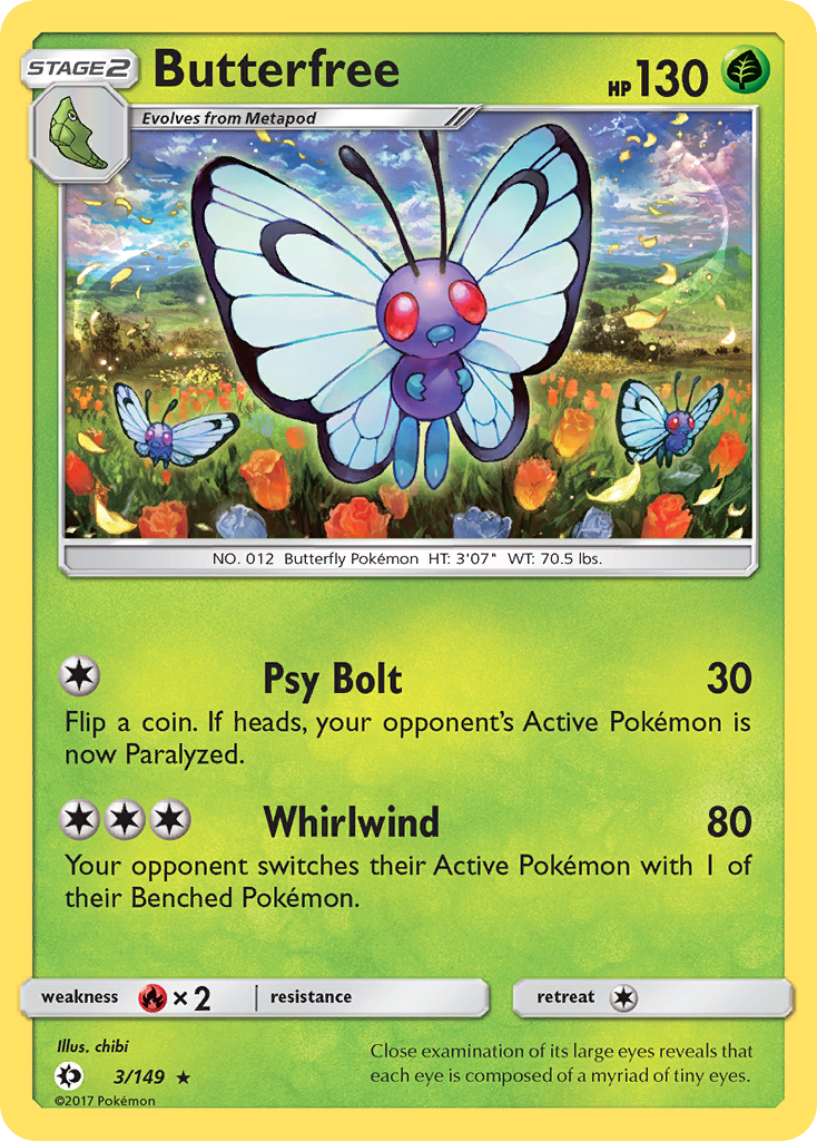 Butterfree (3/149) [Sun & Moon: Base Set] | Gamers Paradise