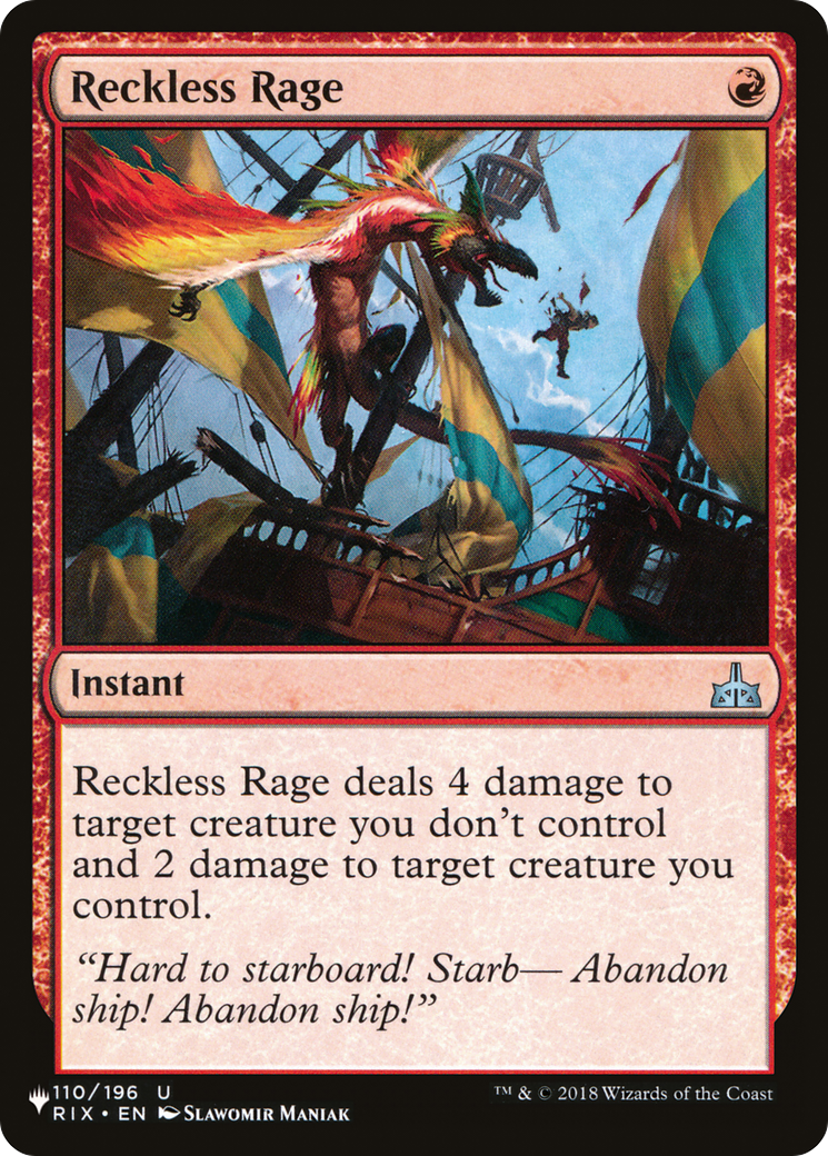 Reckless Rage [The List Reprints] | Gamers Paradise