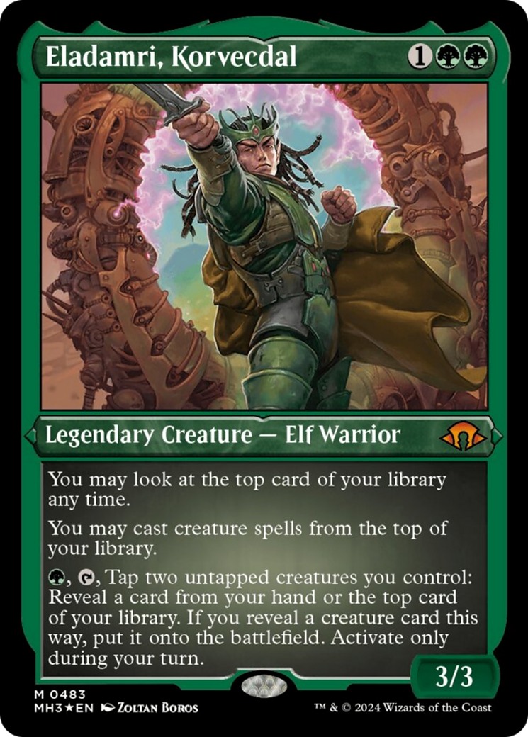 Eladamri, Korvecdal (Foil Etched) [Modern Horizons 3] | Gamers Paradise