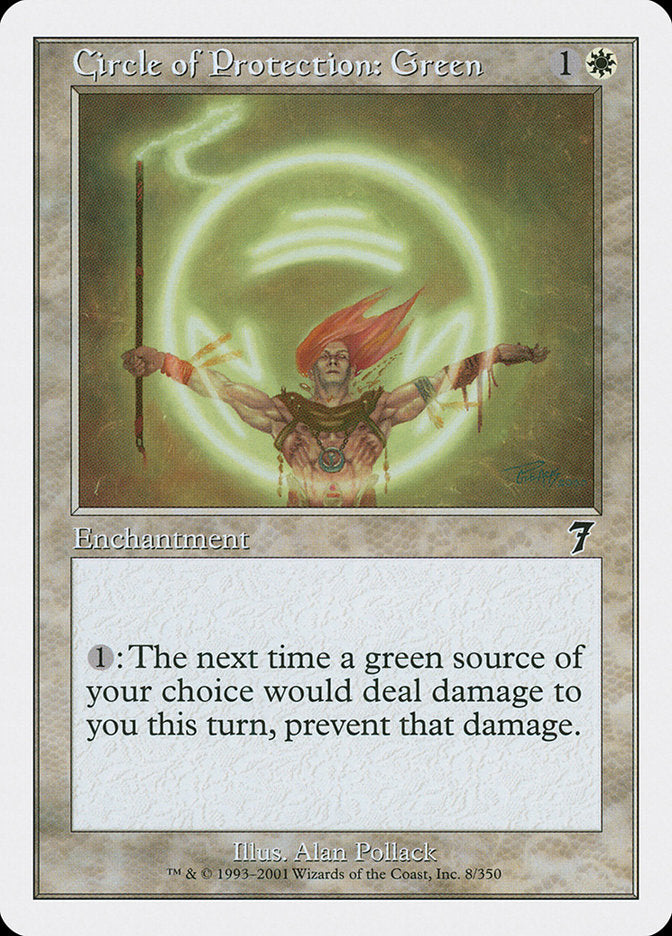 Circle of Protection: Green [Seventh Edition] | Gamers Paradise