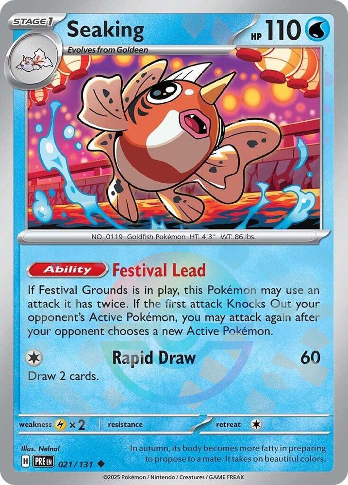 Seaking (021/131) (Poke Ball Pattern) [Scarlet & Violet: Prismatic Evolutions] | Gamers Paradise