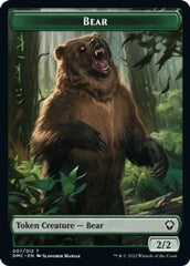 Kavu // Bear Double-Sided Token [Dominaria United Commander Tokens] | Gamers Paradise