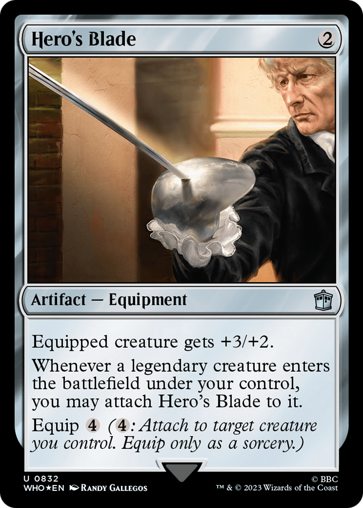 Hero's Blade (Surge Foil) [Doctor Who] | Gamers Paradise