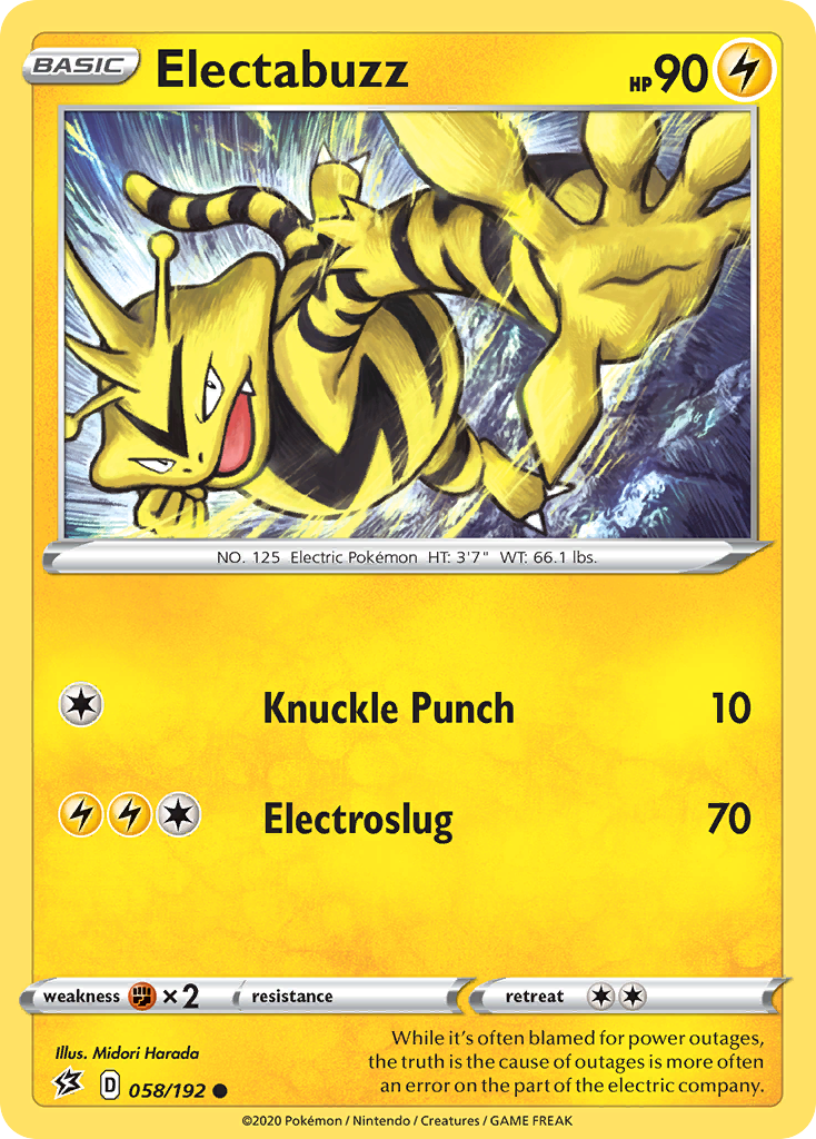 Electabuzz (058/192) [Sword & Shield: Rebel Clash] | Gamers Paradise