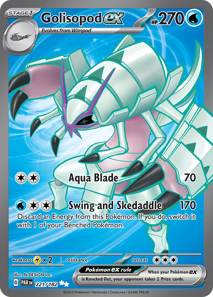 Golisopod ex (221/182) [Scarlet & Violet: Paradox Rift] | Gamers Paradise