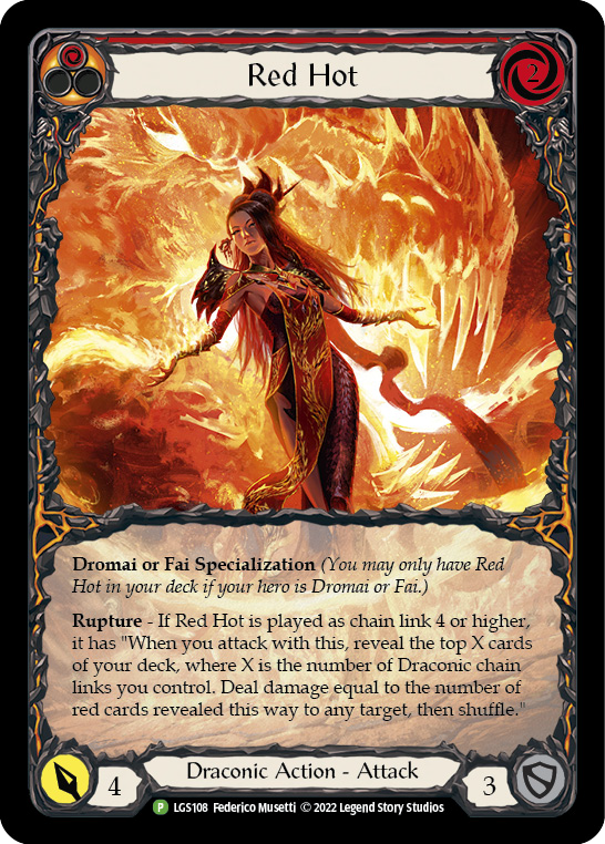 Red Hot [LGS108] (Promo)  Rainbow Foil | Gamers Paradise