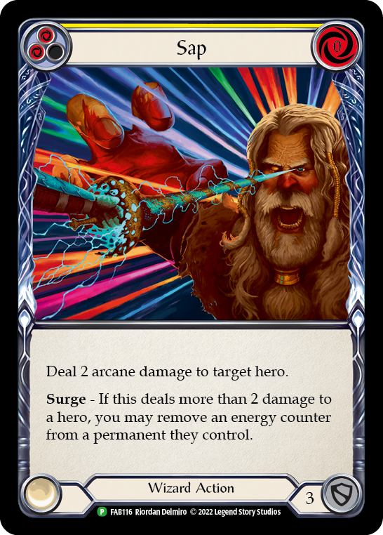 Sap (Yellow) [FAB116] (Promo)  Rainbow Foil | Gamers Paradise