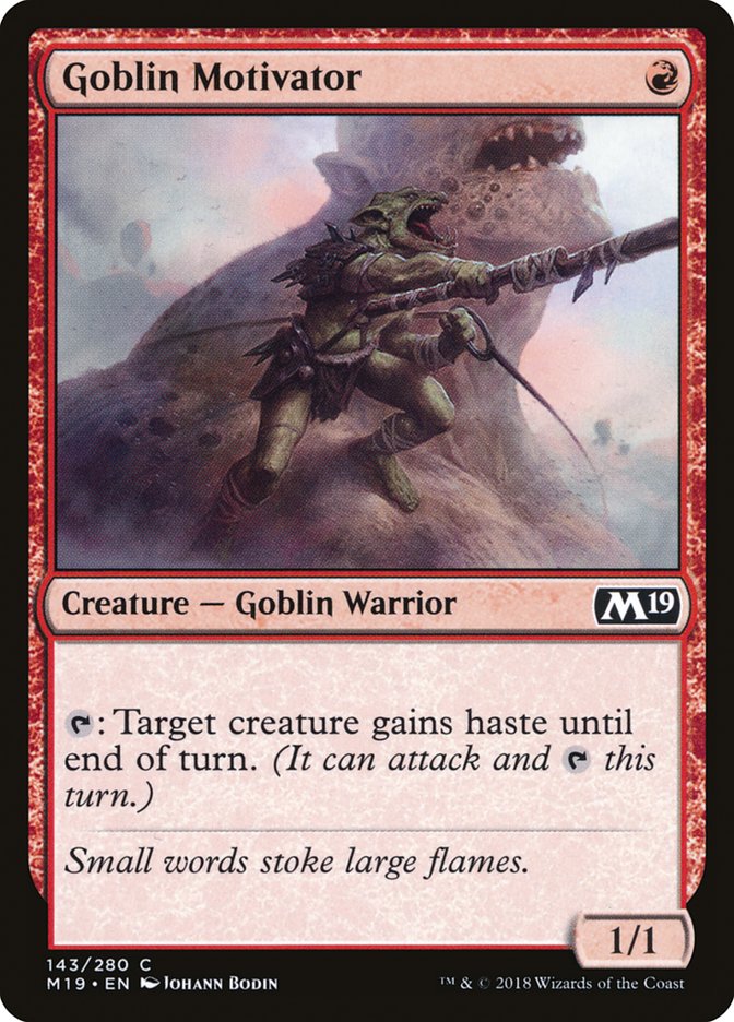 Goblin Motivator [Core Set 2019] | Gamers Paradise