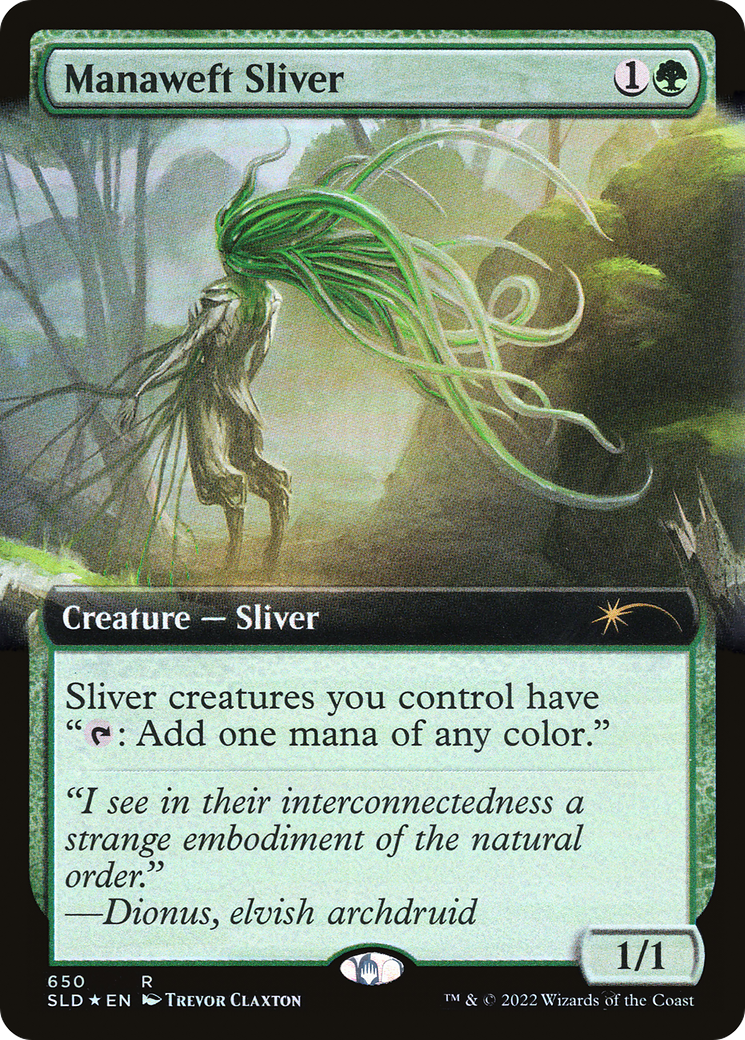 Manaweft Sliver (Extended Art) [Secret Lair Drop Promos] | Gamers Paradise