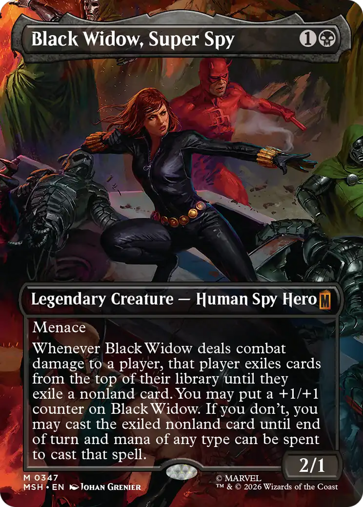 Black Widow, Super Spy (Borderless) (0347) [Marvel Super Heroes] | Gamers Paradise