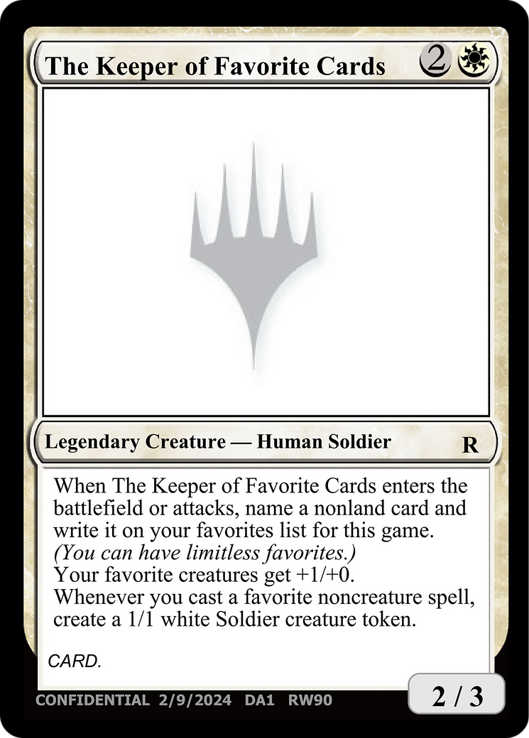 The Keeper of Favorite Cards [Unknown Event] | Gamers Paradise