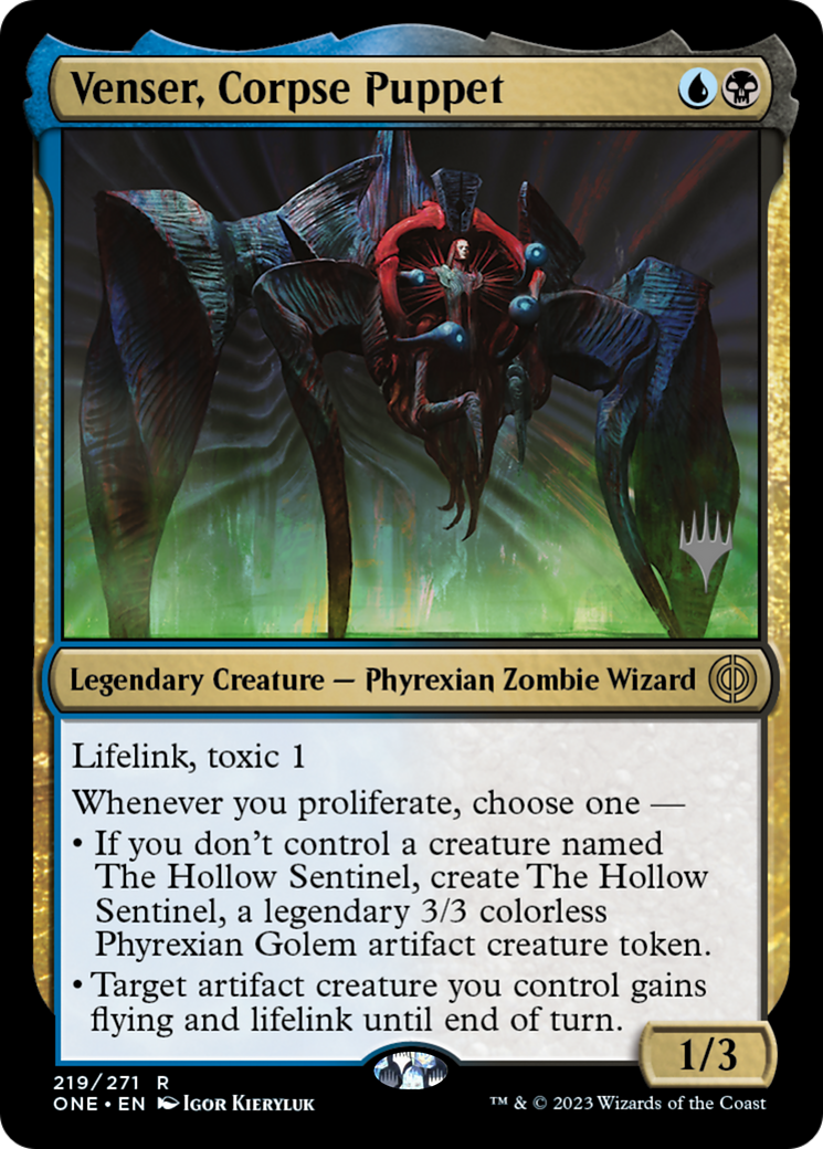 Venser, Corpse Puppet (Promo Pack) [Phyrexia: All Will Be One Promos] | Gamers Paradise