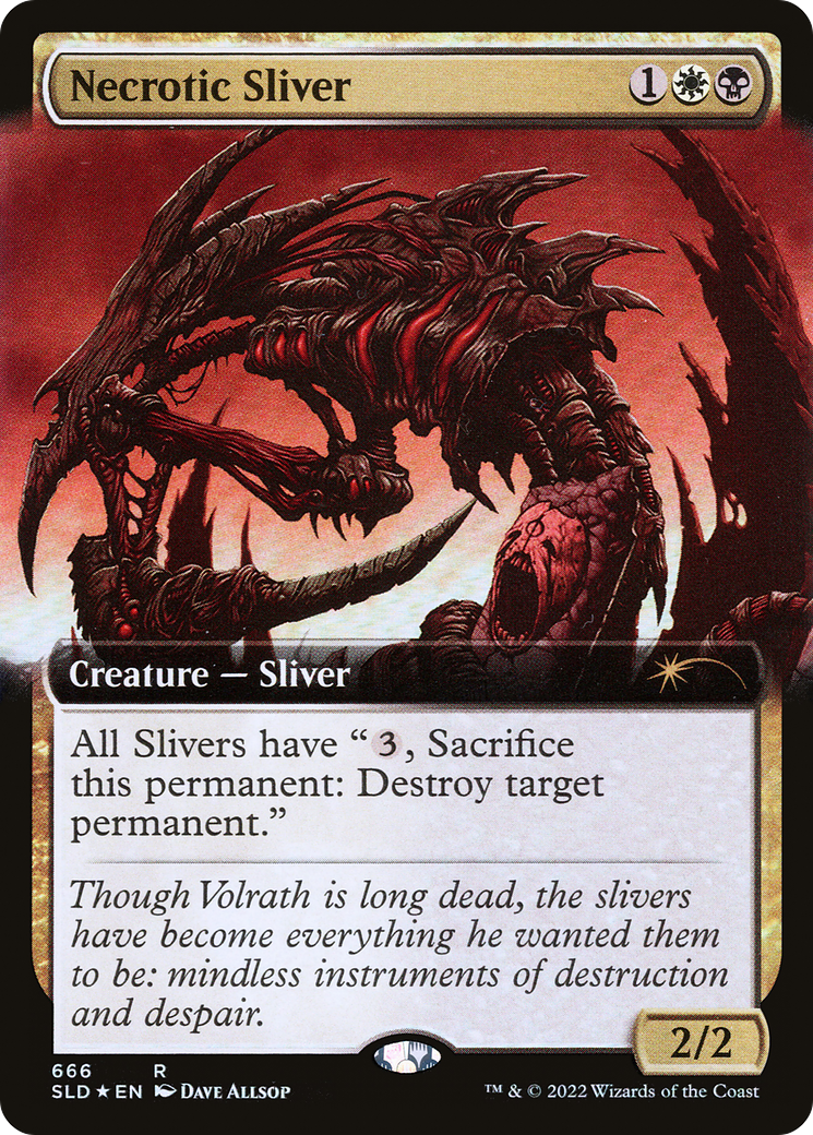 Necrotic Sliver (Extended Art) [Secret Lair Drop Promos] | Gamers Paradise