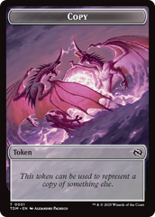 Copy // Dragon (0014) Double-Sided Token [Tarkir: Dragonstorm Commander Tokens] | Gamers Paradise