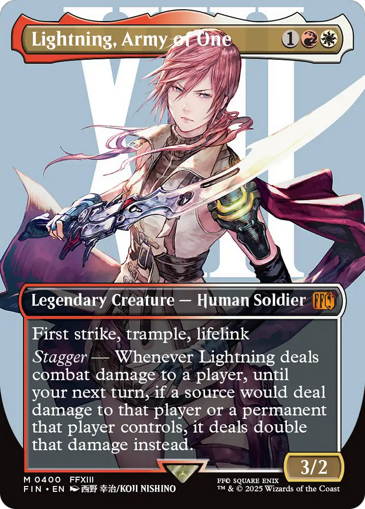 Lightning, Army of One (Borderless) (0400) [FINAL FANTASY] | Gamers Paradise