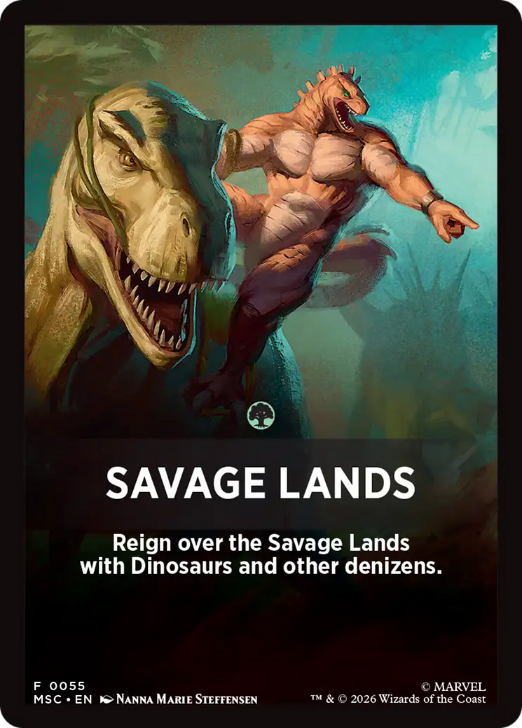 Savage Lands Theme Card [Marvel Super Heroes Commander] | Gamers Paradise