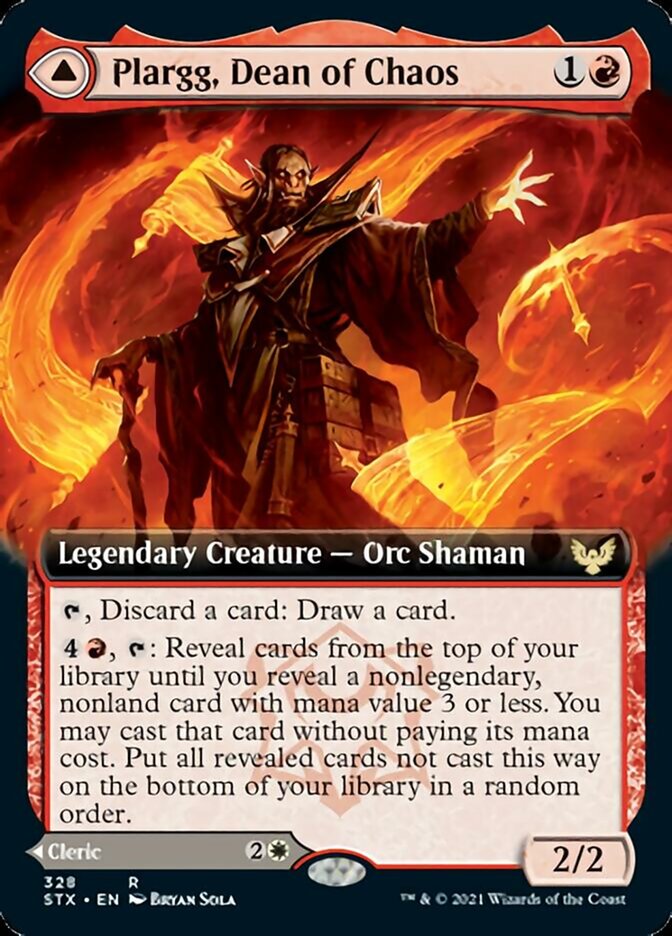 Plargg, Dean of Chaos // Augusta, Dean of Order (Extended Art) [Strixhaven: School of Mages] | Gamers Paradise