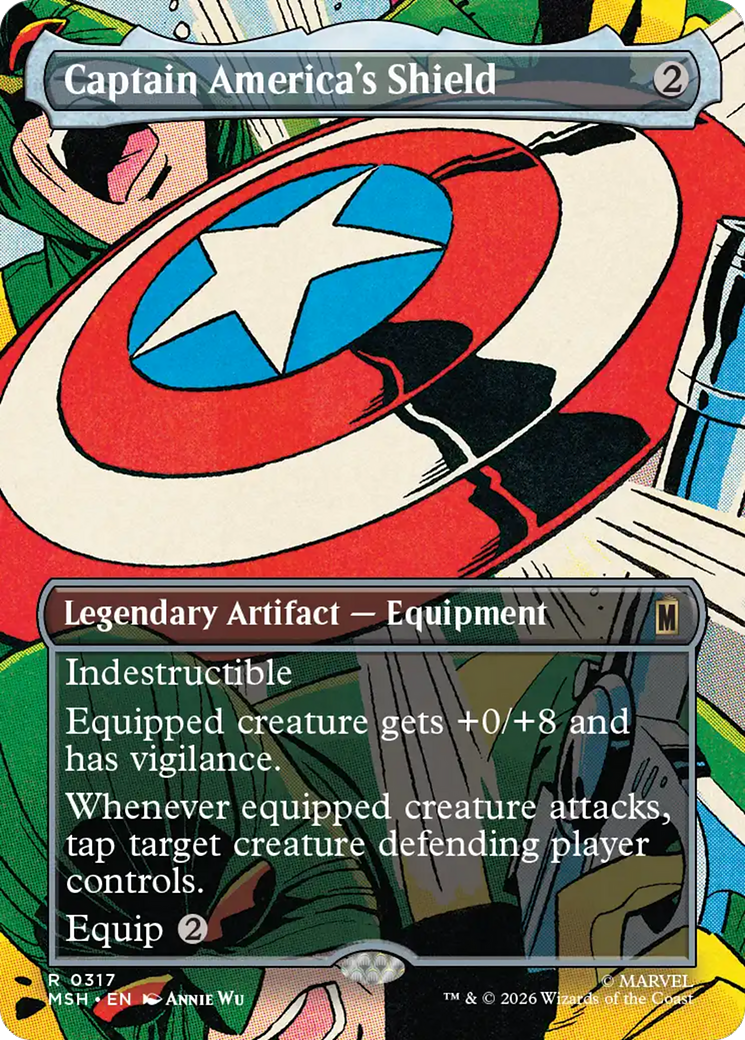 Captain America's Shield (Borderless) (0317) [Marvel Super Heroes] | Gamers Paradise