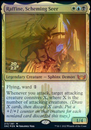 Raffine, Scheming Seer [Streets of New Capenna Prerelease Promos] | Gamers Paradise