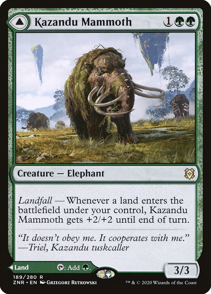 Kazandu Mammoth // Kazandu Valley [Zendikar Rising] | Gamers Paradise