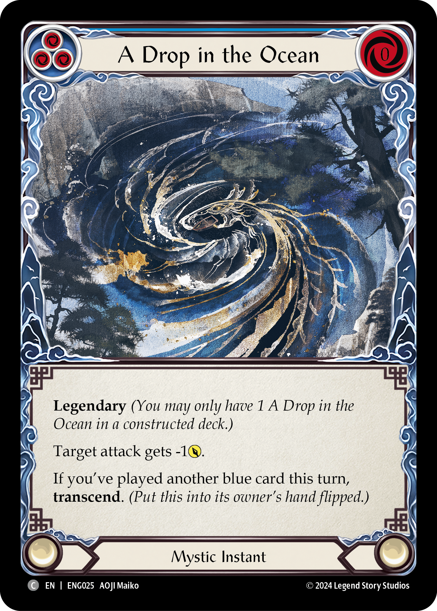 A Drop in the Ocean [ENG025] (Part the Mistveil Enigma Blitz Deck) | Gamers Paradise