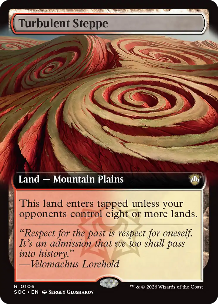 Turbulent Steppe (Extended Art) [Secrets of Strixhaven Commander] | Gamers Paradise