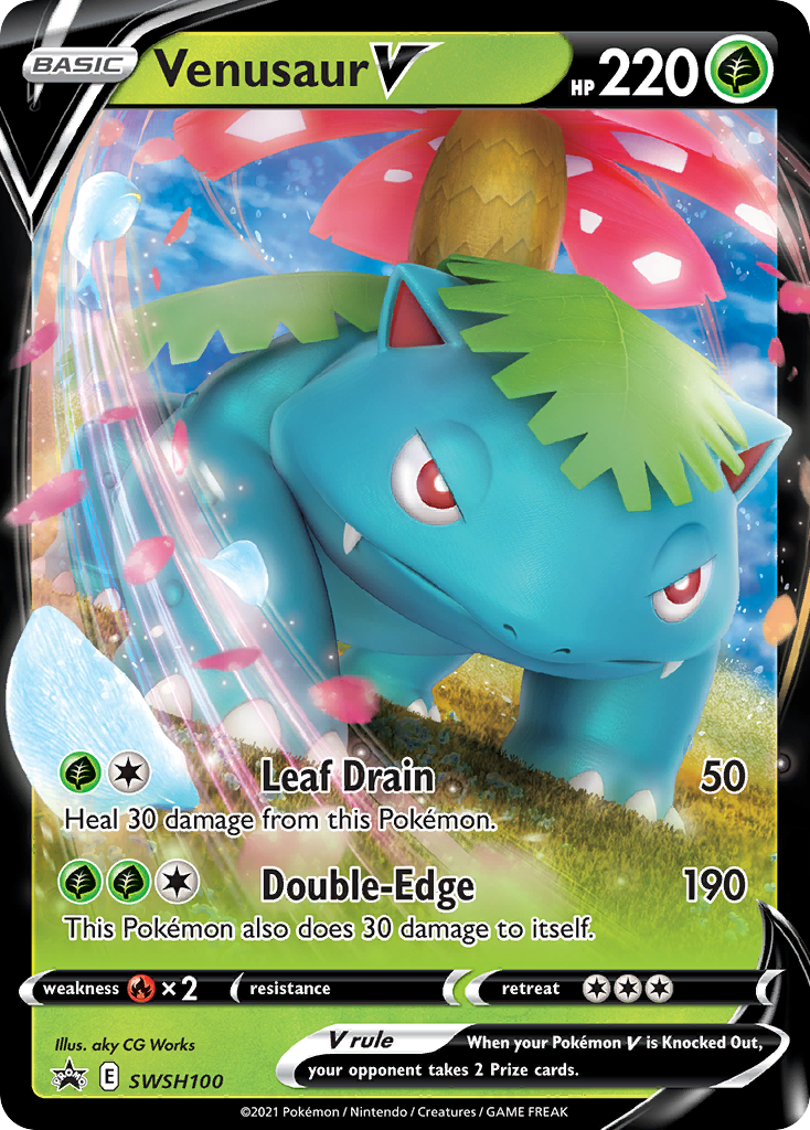 Venusaur V (SWSH100) [Sword & Shield: Black Star Promos] | Gamers Paradise