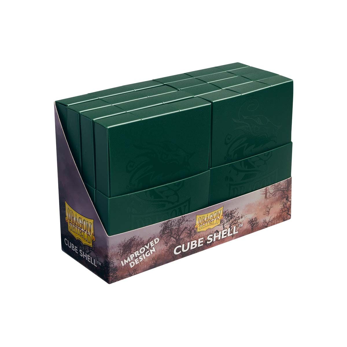 Dragon Shield: Cube Shell Display - Forest Green | Gamers Paradise