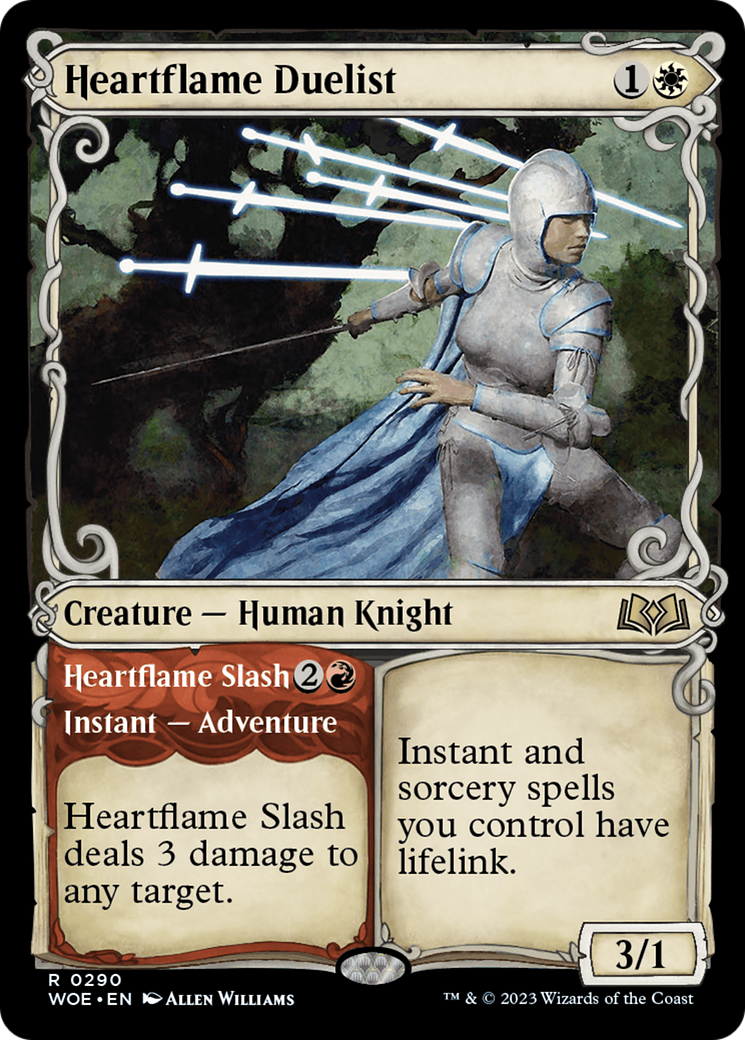 Heartflame Duelist // Heartflame Slash (Showcase) [Wilds of Eldraine] | Gamers Paradise