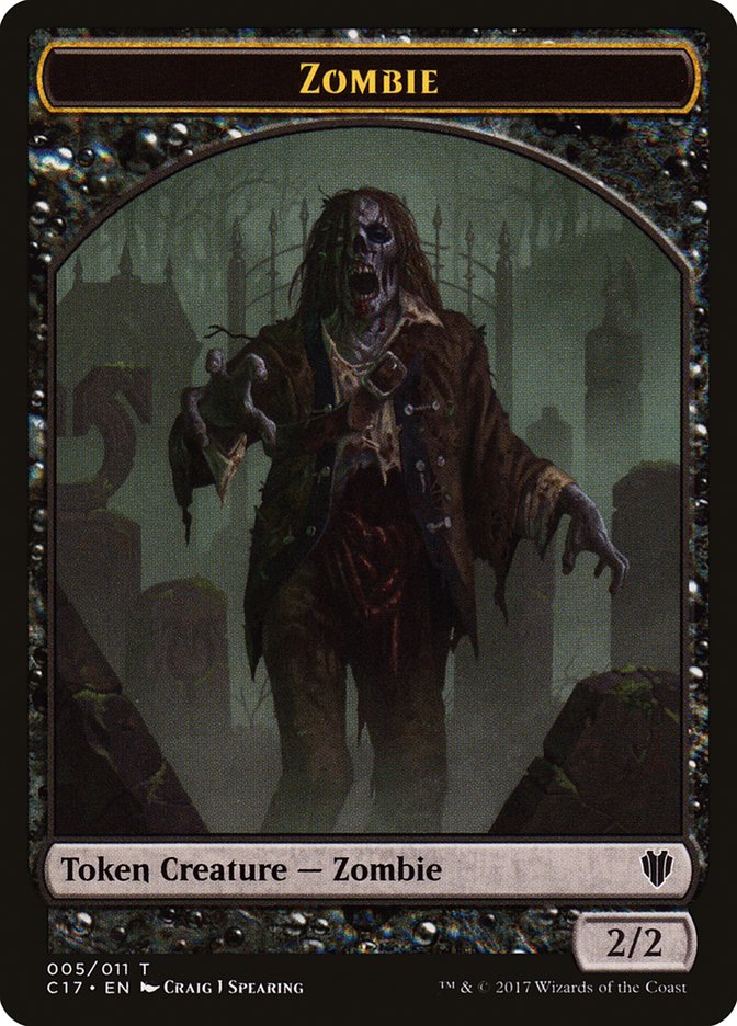 Zombie Token [Commander 2017 Tokens] | Gamers Paradise