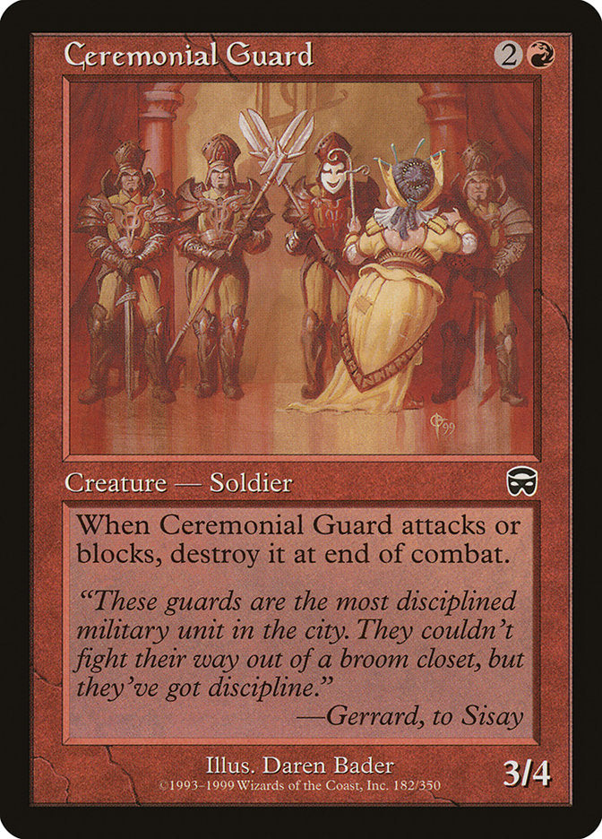 Ceremonial Guard [Mercadian Masques] | Gamers Paradise