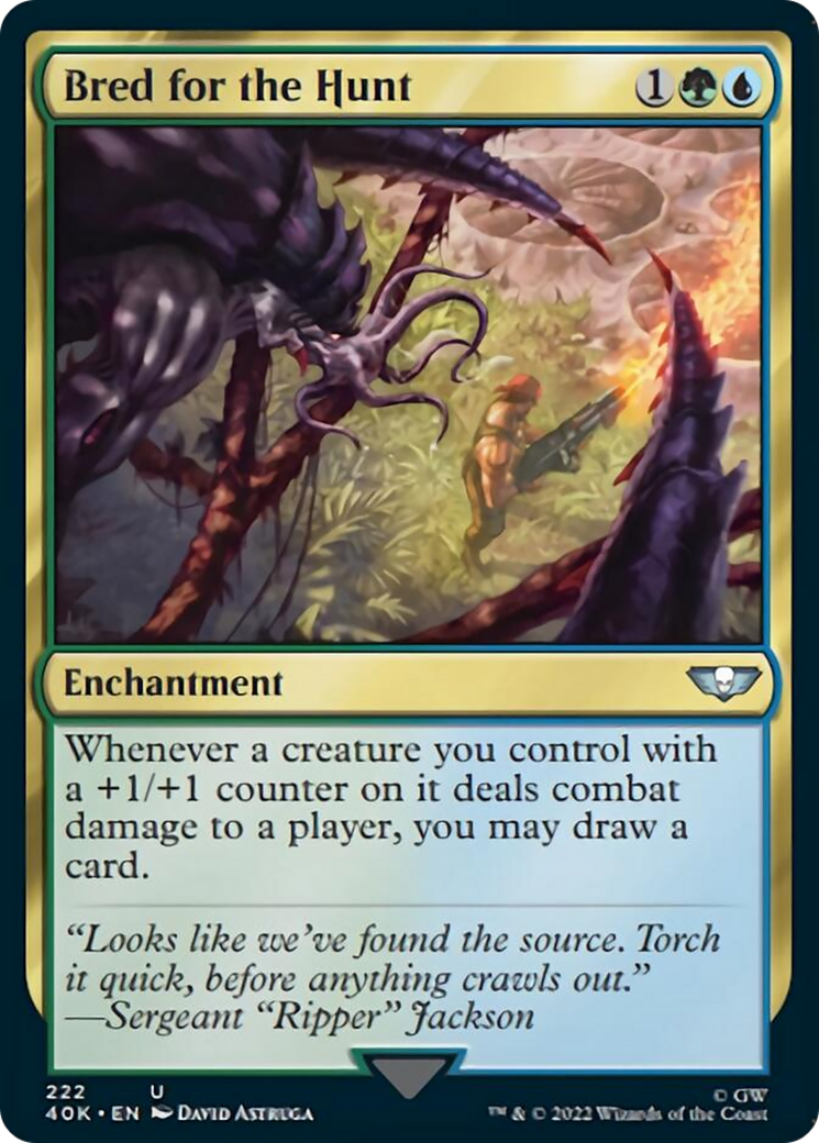 Bred for the Hunt (Surge Foil) [Warhammer 40,000] | Gamers Paradise