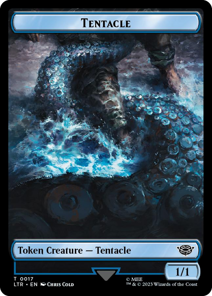 Tentacle // Food (0024) Double-Sided Token (Surge Foil) [The Lord of the Rings: Tales of Middle-Earth Tokens] | Gamers Paradise