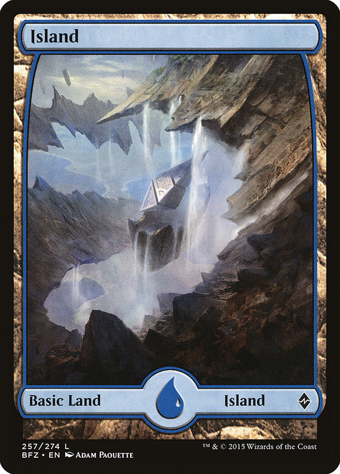 Island (257) (Full Art) [Battle for Zendikar] | Gamers Paradise