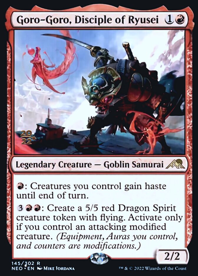 Goro-Goro, Disciple of Ryusei [Kamigawa: Neon Dynasty Prerelease Promos] | Gamers Paradise