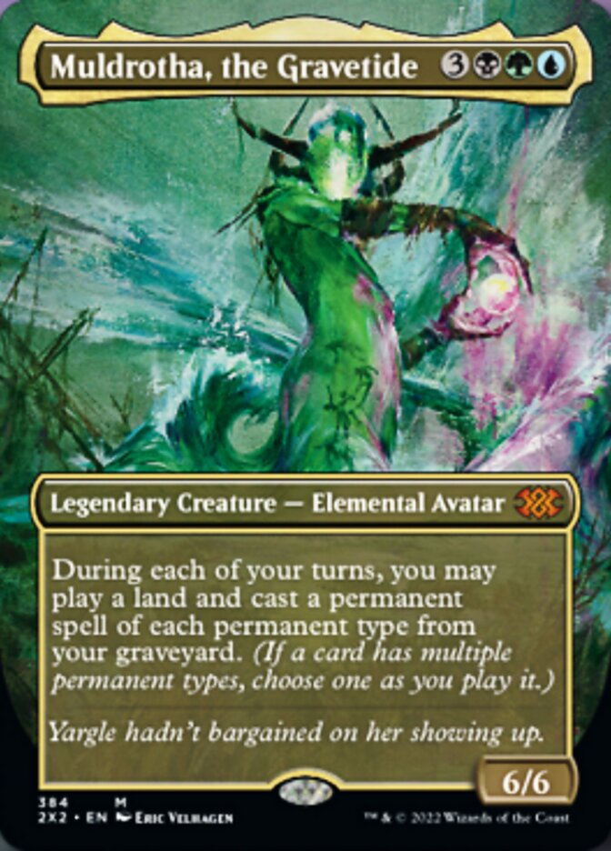 Muldrotha, the Gravetide (Borderless Alternate Art) [Double Masters 2022] | Gamers Paradise