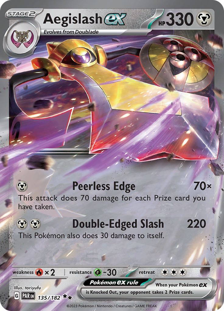 Aegislash ex (135/182) [Scarlet & Violet: Paradox Rift] | Gamers Paradise