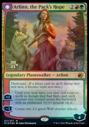 Arlinn, the Pack's Hope // Arlinn, the Moon's Fury [Innistrad: Midnight Hunt Prerelease Promos] | Gamers Paradise