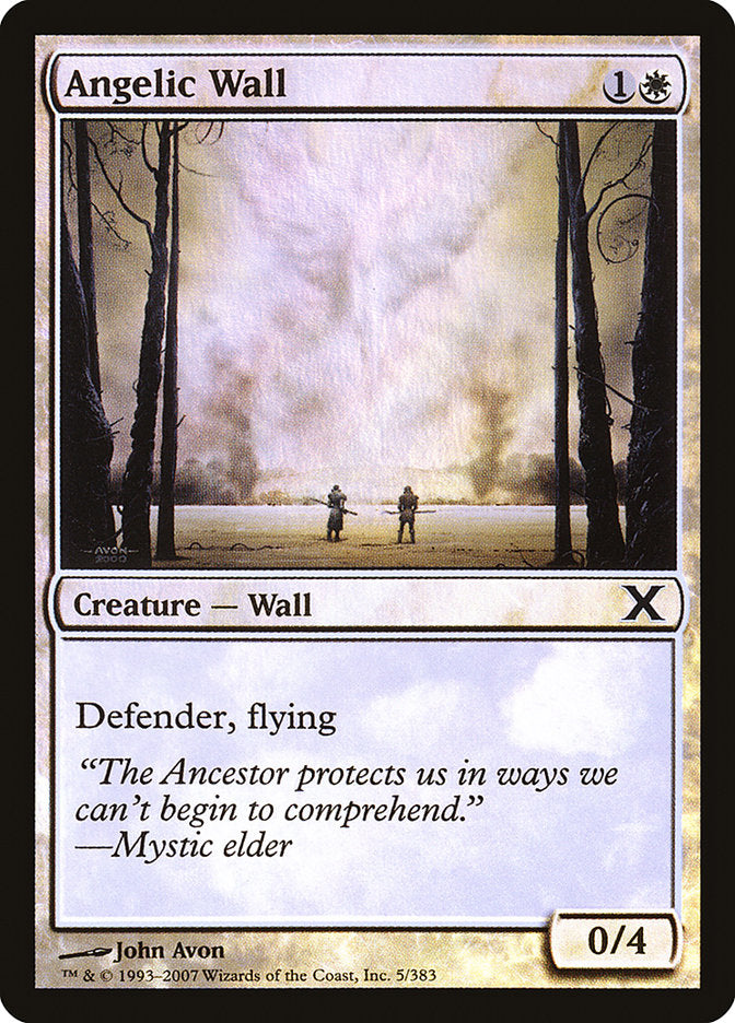 Angelic Wall (Premium Foil) [Tenth Edition] | Gamers Paradise