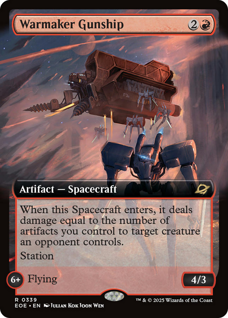 Warmaker Gunship (Extended Art) [Edge of Eternities] | Gamers Paradise