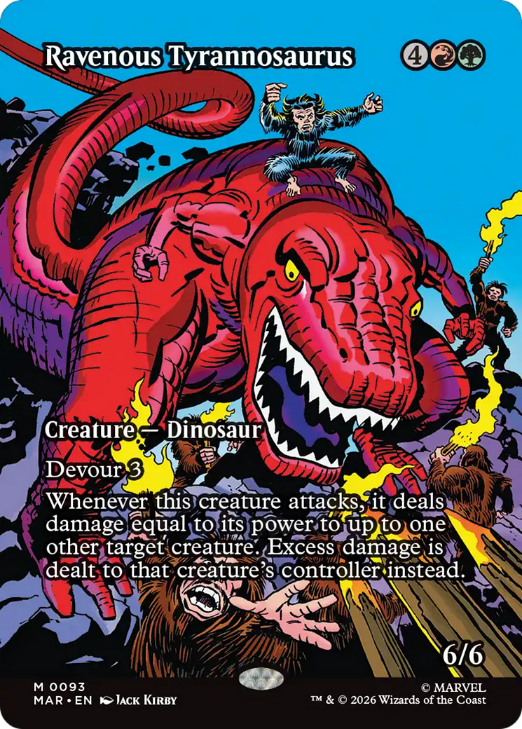 Ravenous Tyrannosaurus (Borderless) [Marvel Universe: Eternal-Legal] | Gamers Paradise