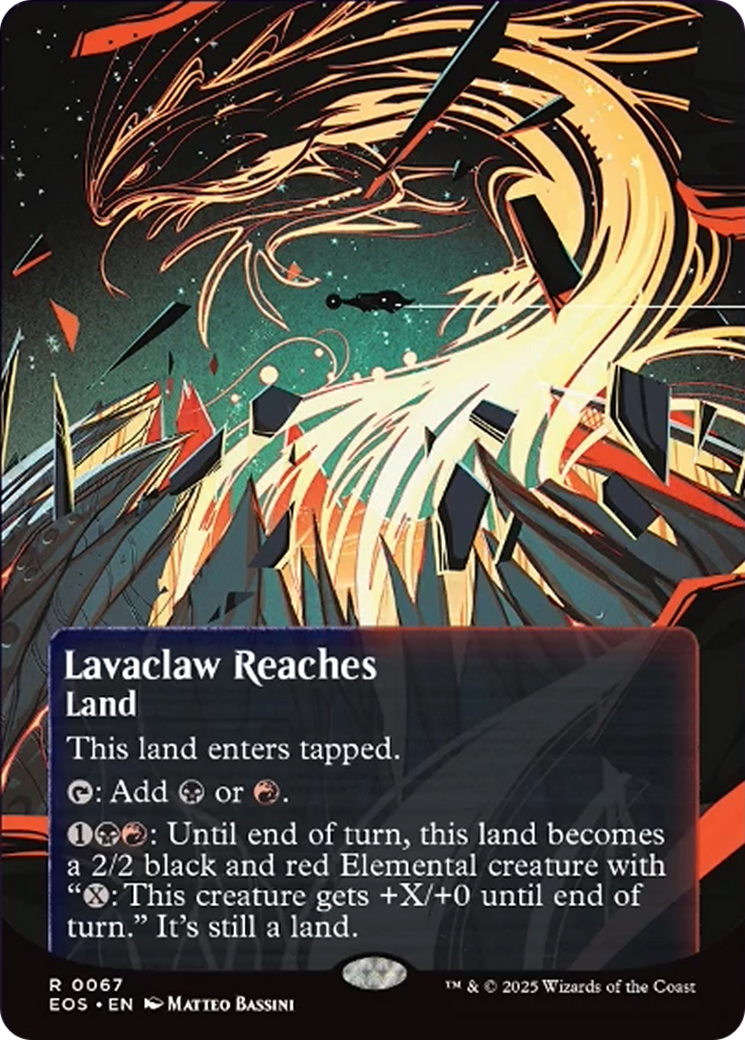Lavaclaw Reaches (0067) (Borderless) [Edge of Eternities: Stellar Sights] | Gamers Paradise