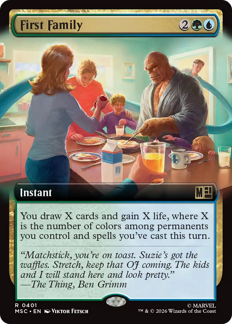 First Family (Extended Art) [Marvel Super Heroes Commander] | Gamers Paradise