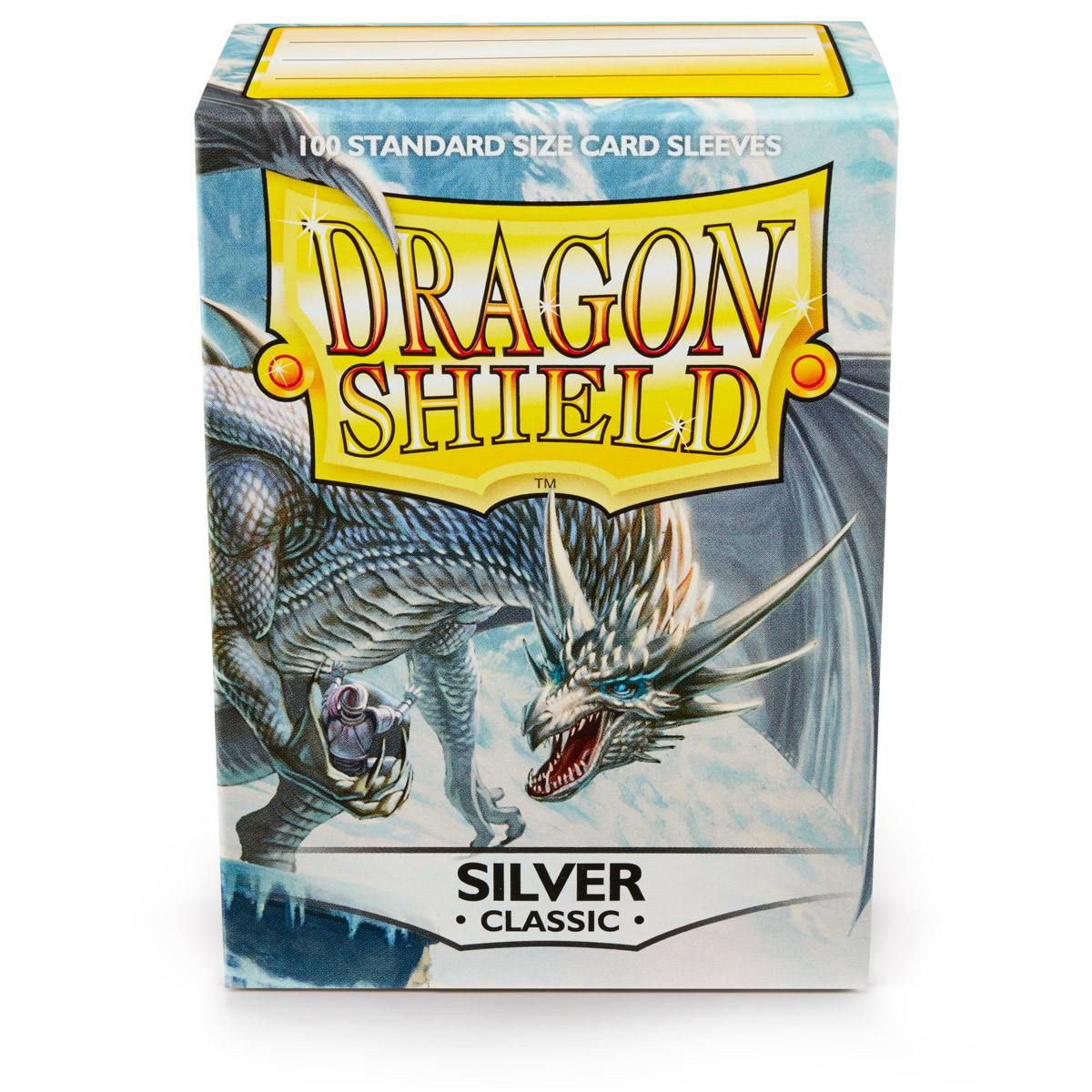 Dragon Shield: Standard 100ct Sleeves - Silver (Classic) | Gamers Paradise