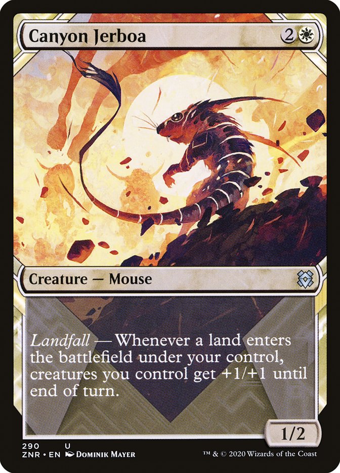 Canyon Jerboa (Showcase) [Zendikar Rising] | Gamers Paradise