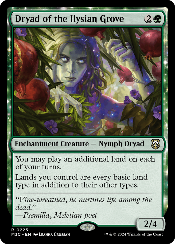 Dryad of the Ilysian Grove (Ripple Foil) [Modern Horizons 3 Commander] | Gamers Paradise